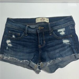 Hollister Women's Blue Denim Shorts size 3